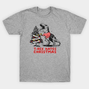 T-rex hates christmas T-Shirt